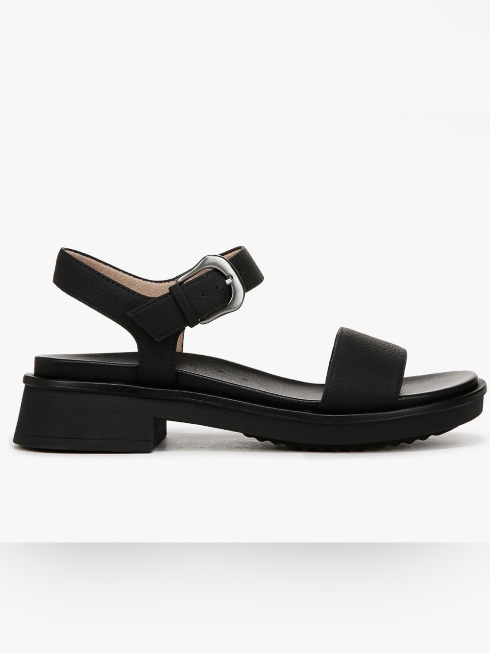 SOUL Naturalizer Emma Strappy Block Heel Sandals In Black Women’s Size 8.5M New